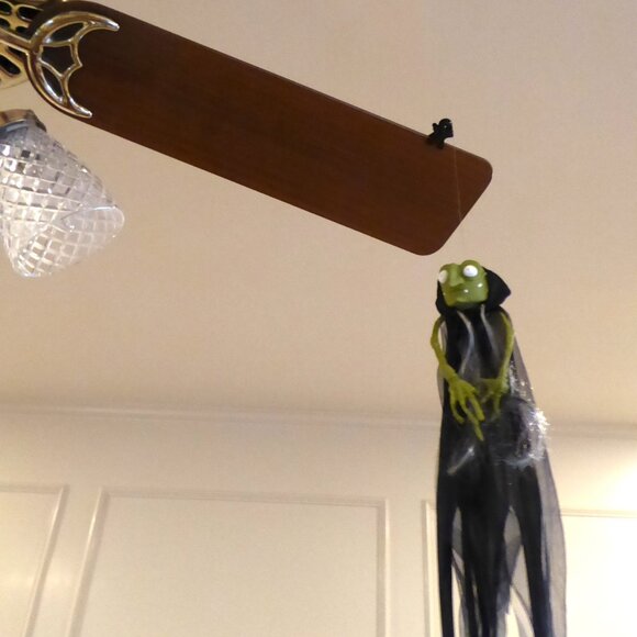 NEW VINTAGE 2001 N2 TOYS FAN-TOM FLYERS CEILING FAN CLIP ON PUMPKIN GHOST WITCH - Picture 11 of 11